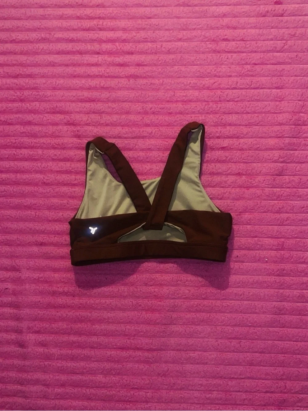 Old Navy Brown Athletic Crop Sports Bra